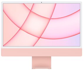 Apple iMac 24” M1 8/256ГБ Pink SWE MGPM3KS/A цена и информация | Стационарные компьютеры | hansapost.ee