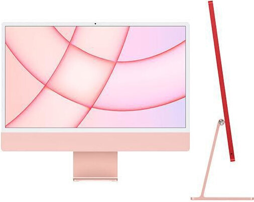 Apple iMac 24” M1 8/256GB Pink SWE MGPM3KS/A цена и информация | Lauaarvutid | hansapost.ee