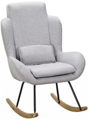 Кресло-качалка Rocky, серое цена и информация | Кресла для отдыха | hansapost.ee