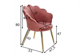 Стул Tulpe, розовый цена и информация | Стулья для кухни и столовой | hansapost.ee