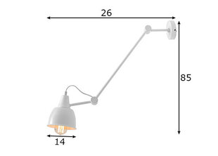 Seinalamp Aida, valge hind ja info | Seinavalgustid | hansapost.ee