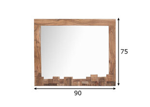 Зеркало МУМБАИ, 90х2,5х75 см (дерево акации) цена и информация | Подвесные зеркала | hansapost.ee