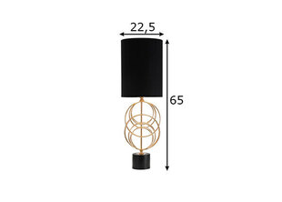 Настольная лампа ГЛЭМ КОЛЬЦА, 25х54,5 см цена и информация | Настольная лампа | hansapost.ee