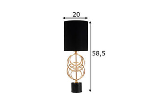 Настольная лампа ГЛЭМ КОЛЬЦА, 25х54,5 см цена и информация | Настольная лампа | hansapost.ee