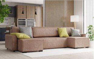 Universaalne pehme nurgadiivan Smart U 17, pruun price and information | Corner sofas and corner sofa beds | hansapost.ee