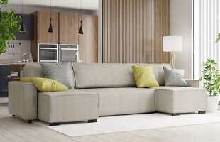 Universaalne pehme nurgadiivan Smart U 83, helehall price and information | Corner sofas and corner sofa beds | hansapost.ee