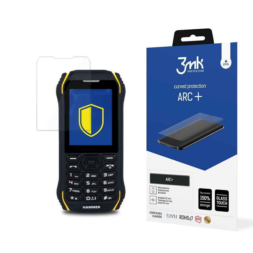 MyPhone Hammer Delta - 3mk ARC+ kaitsekile hind ja info | Ekraani kaitseklaasid ja kaitsekiled | hansapost.ee