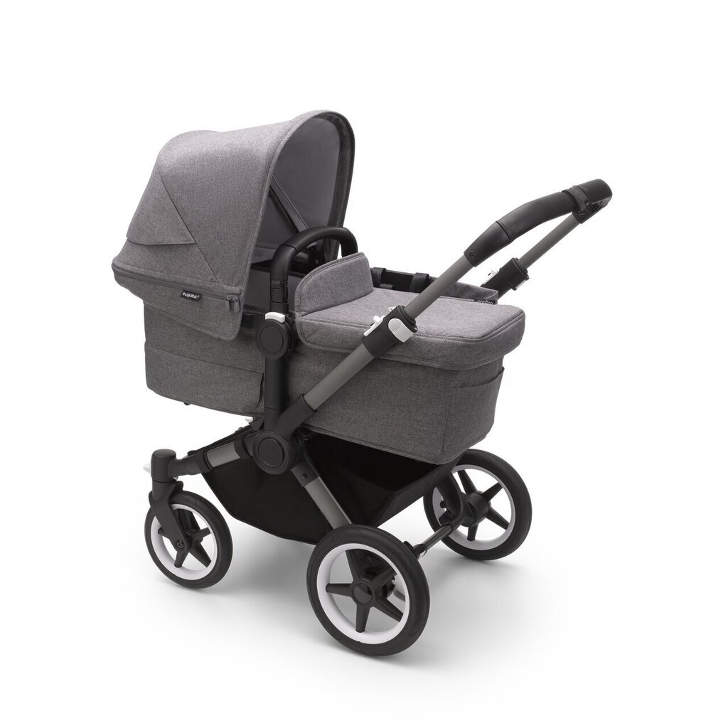 Bugaboo Donkey 5 Mono universaalne lapsevanker, Graphite/Grey Melange-Grey Melange цена и информация | Vankrid, jalutuskärud | hansapost.ee