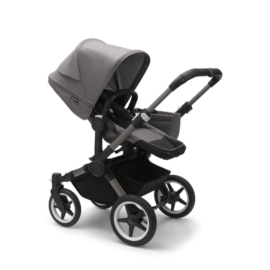 Bugaboo Donkey 5 Mono universaalne lapsevanker, Graphite/Grey Melange-Grey Melange hind ja info | Vankrid, jalutuskärud | hansapost.ee