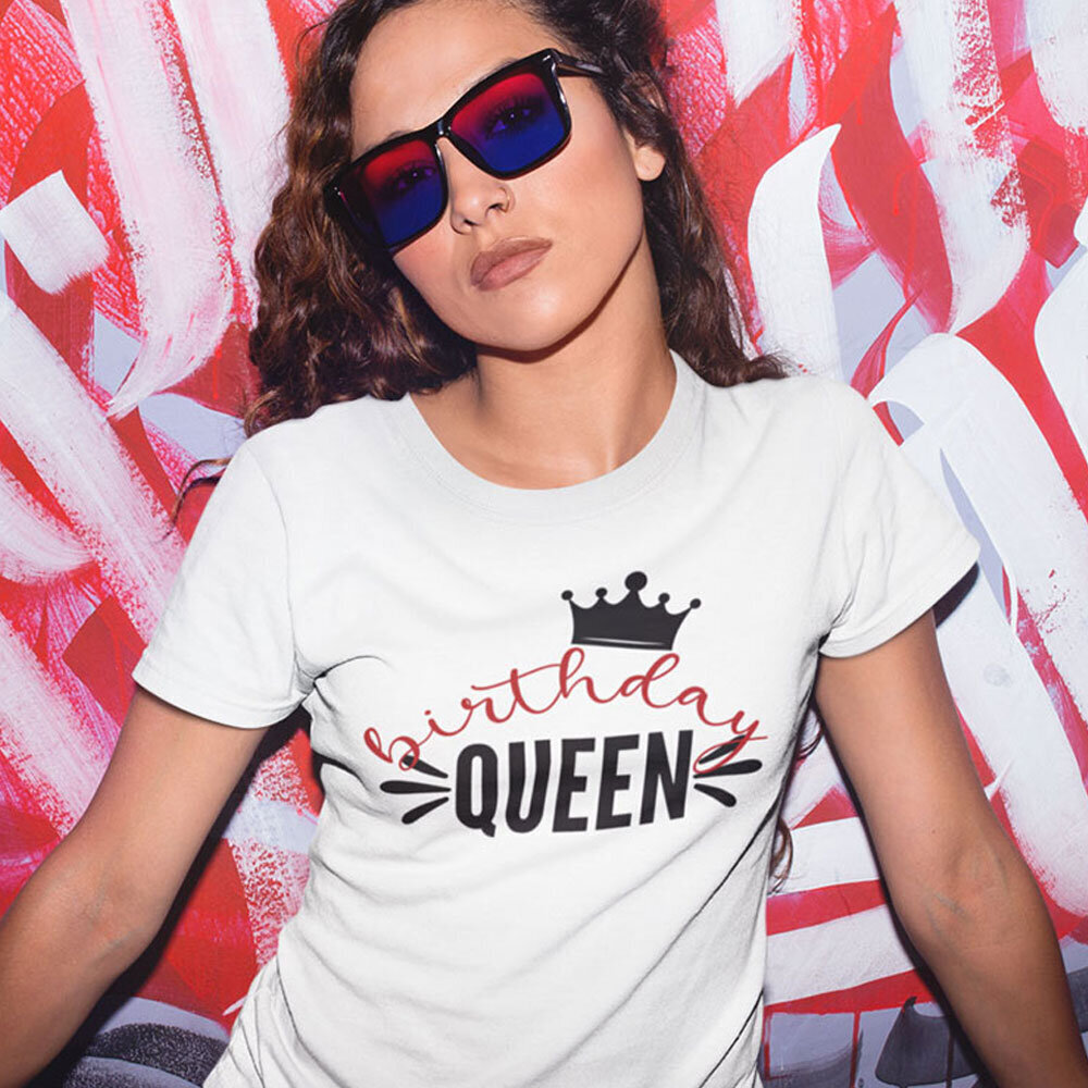 Naiste T-särk "Birthday queen" цена и информация | Disainsärgid ja t-särgid | hansapost.ee