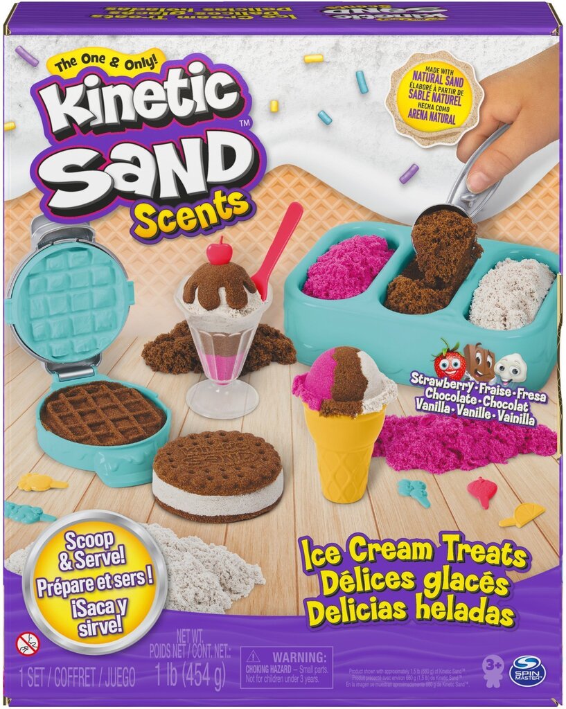 KINETIC SAND Jäätise valmistamise mängukomplekt цена и информация | Arendavad laste mänguasjad | hansapost.ee