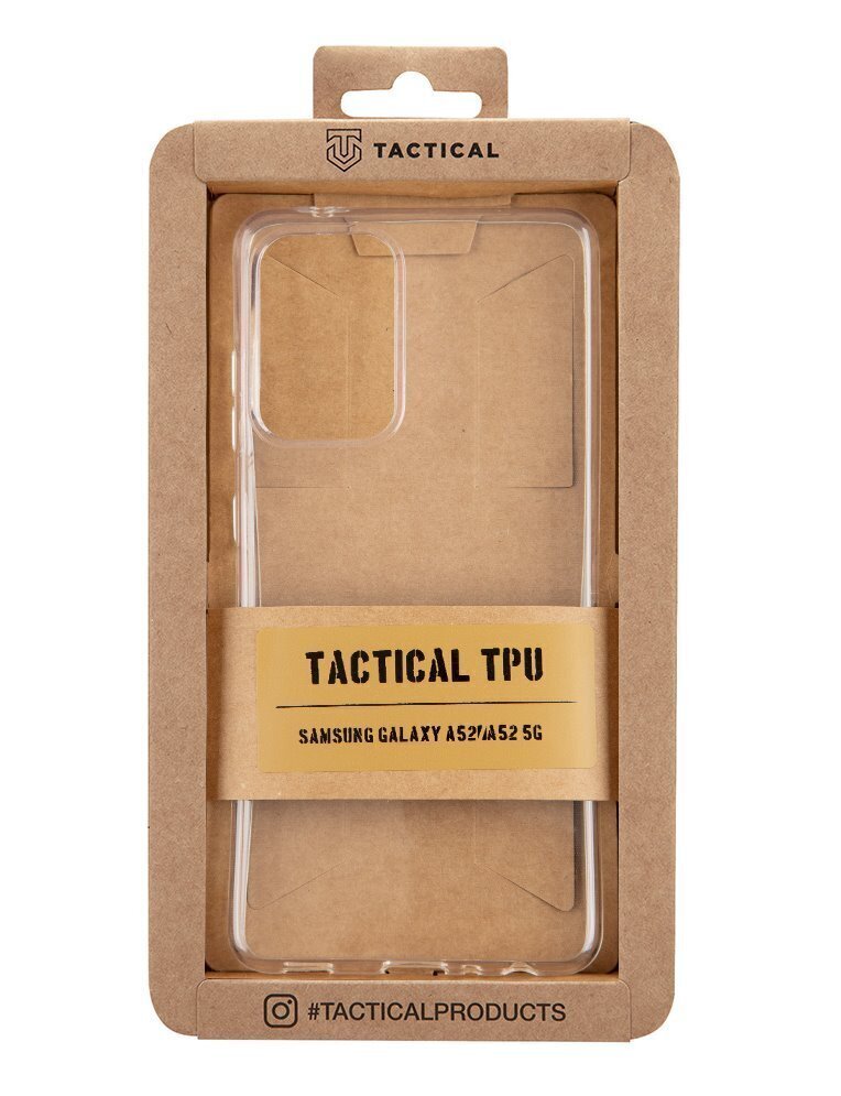 Tactical TPU Cover for Samsung Galaxy A52/A52 5G/A52s 5G Transparent цена и информация | Telefonide kaitsekaaned ja -ümbrised | hansapost.ee