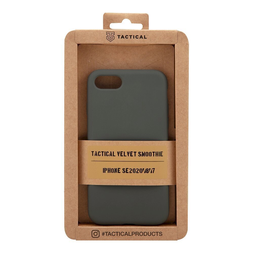 Telefoniümbris Tactical Velvet Smoothie Apple iPhone 7/8/SE 2020, must hind ja info | Telefonide kaitsekaaned ja -ümbrised | hansapost.ee