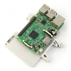 Держатель Raspberry Pi 4B/3B на DIN-рейку - DRP2 цена и информация | электроника с открытым кодом | hansapost.ee
