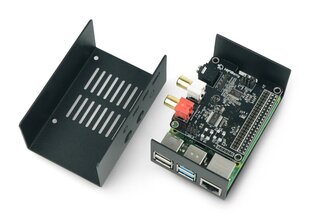 Raspberry Pi 4B и HiFiBerry DAC+/ADC стальная коробка цена и информация | электроника с открытым кодом | hansapost.ee