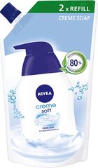 Vedelseep dosaator Nivea Creme Soft 500 ml hind ja info | Seebid | hansapost.ee