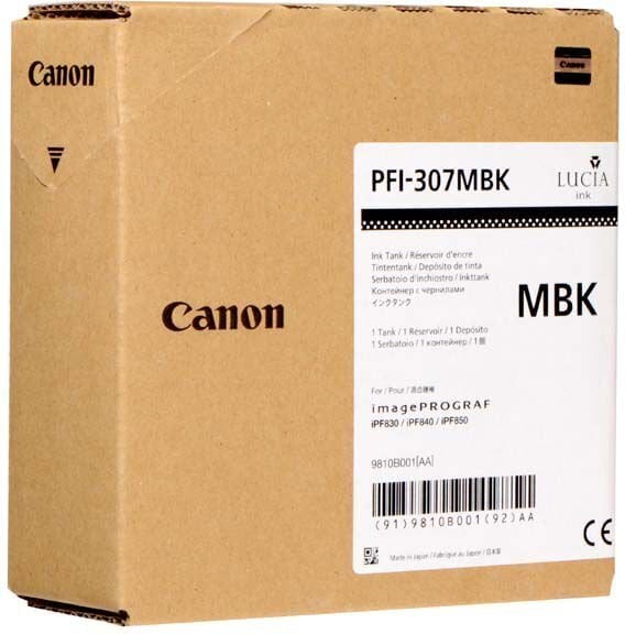 CANON PFI-307MBK Matte Black 330ml цена и информация | Tindiprinteri kassetid | hansapost.ee