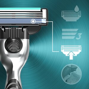 Komplekt Gillette Mach3: raseerija + raseerimispead 12 tk цена и информация | Raseerimisvahendid | hansapost.ee