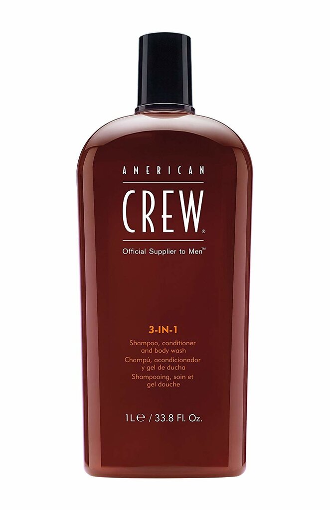 Šampoon, palsam ja dušigeel American Crew Official Supplier To Men 3-In-1 1000 ml hind ja info | Šampoonid | hansapost.ee