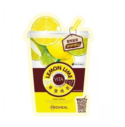 Energiat andev näomask sidruni ja laimiga Mediheal Vita Lemon Lime 20 ml, 1 tk цена и информация | Näomaskid ja silmamaskid | hansapost.ee