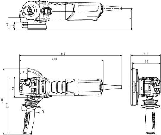 Metabo Szlifierka kątowa WEV15-125 Quick HT 125mm 1550W (600562000) hind ja info | Lihvmasinad | hansapost.ee