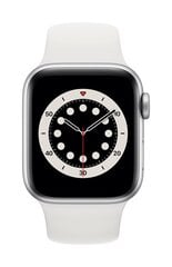 Nutikell Apple Watch Series 6 (GPS, 40 mm) - Silver Aluminium Case with White Sport Band цена и информация | Смарт-часы | hansapost.ee