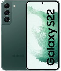 Samsung Galaxy S22 5G 8/128GB Dual SIM SM-S901BZG Green цена и информация | Мобильные телефоны | hansapost.ee