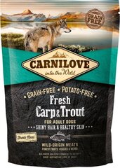 Carnilove Fresh для взрослых собак с карпом и форелью, 1,5 г цена и информация | Сухой корм для собак | hansapost.ee
