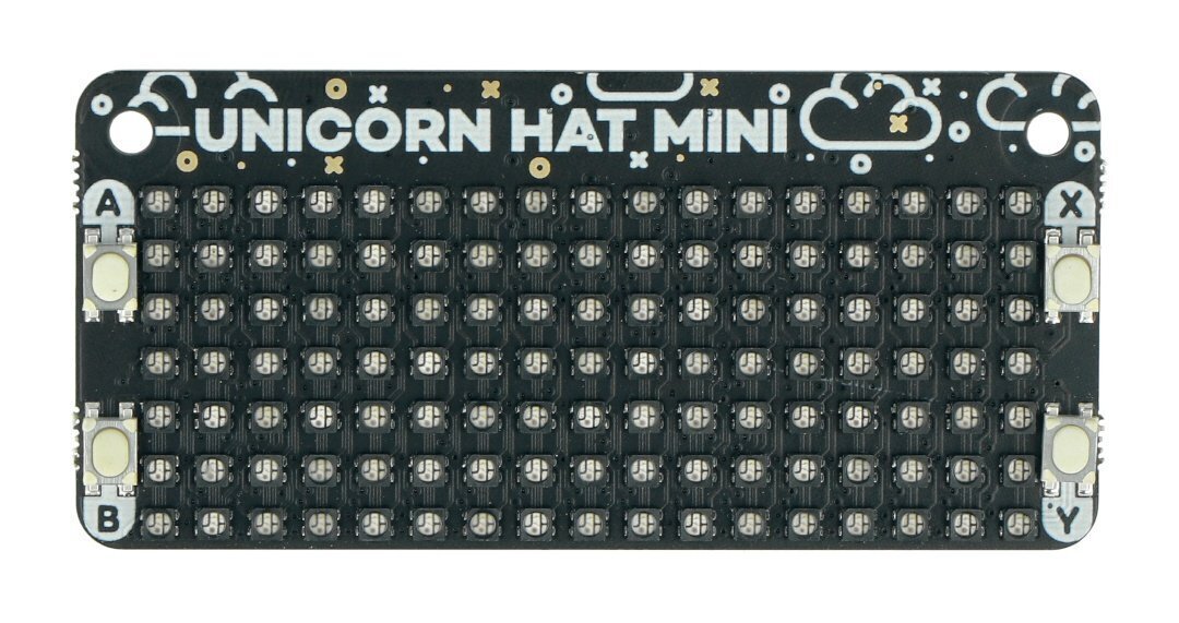 Unicorn Hat Mini, LED RGB maatriks, sobib Raspberry Pi, Pimoroni PIM498 цена и информация | Konstruktorid, robootika ja tarvikud | hansapost.ee