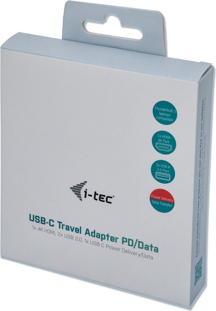 I-TEC USB C HDMI adapter PD/DATA, USB 3.2 GEN 1 (3.1 GEN 1) TYPE-C, HDMI, USB 3.2 GEN 1 цена и информация | USB adapterid ja jagajad | hansapost.ee