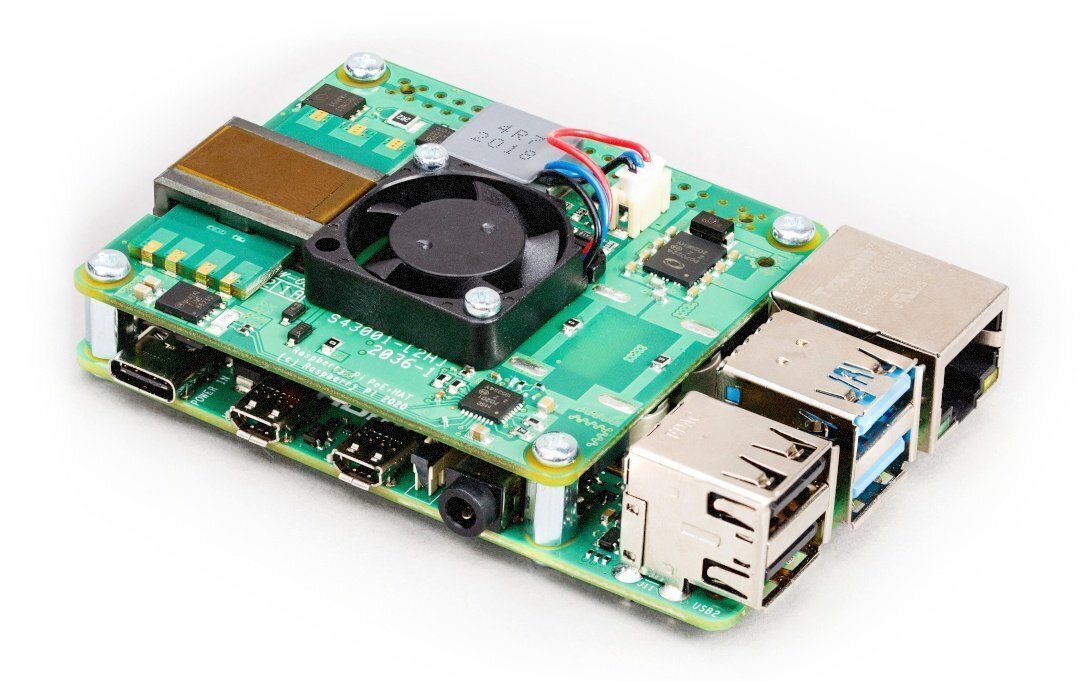 Raspberry Pi PoE + Hat - sobib Raspberry Pi 4B / 3B + hind ja info | Konstruktorid, robootika ja tarvikud | hansapost.ee
