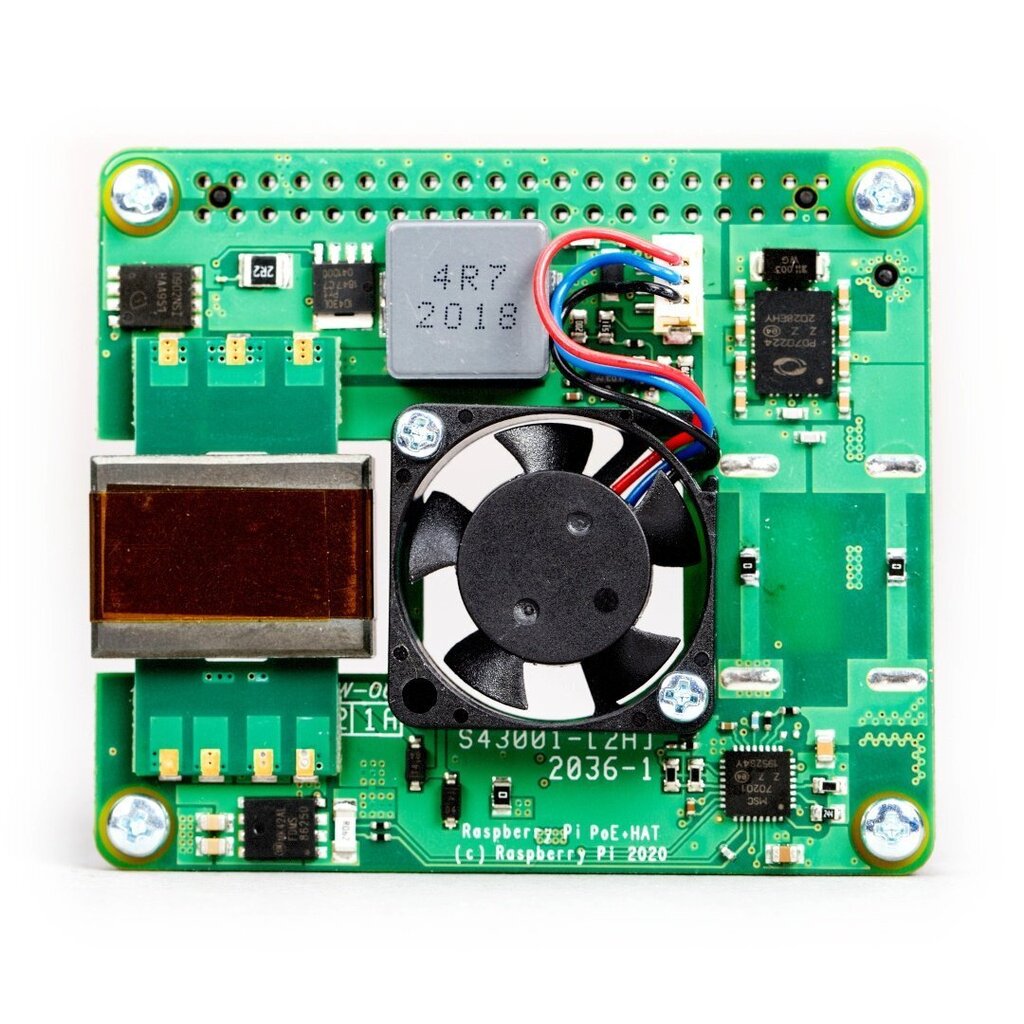 Raspberry Pi PoE + Hat - sobib Raspberry Pi 4B / 3B + hind ja info | Konstruktorid, robootika ja tarvikud | hansapost.ee