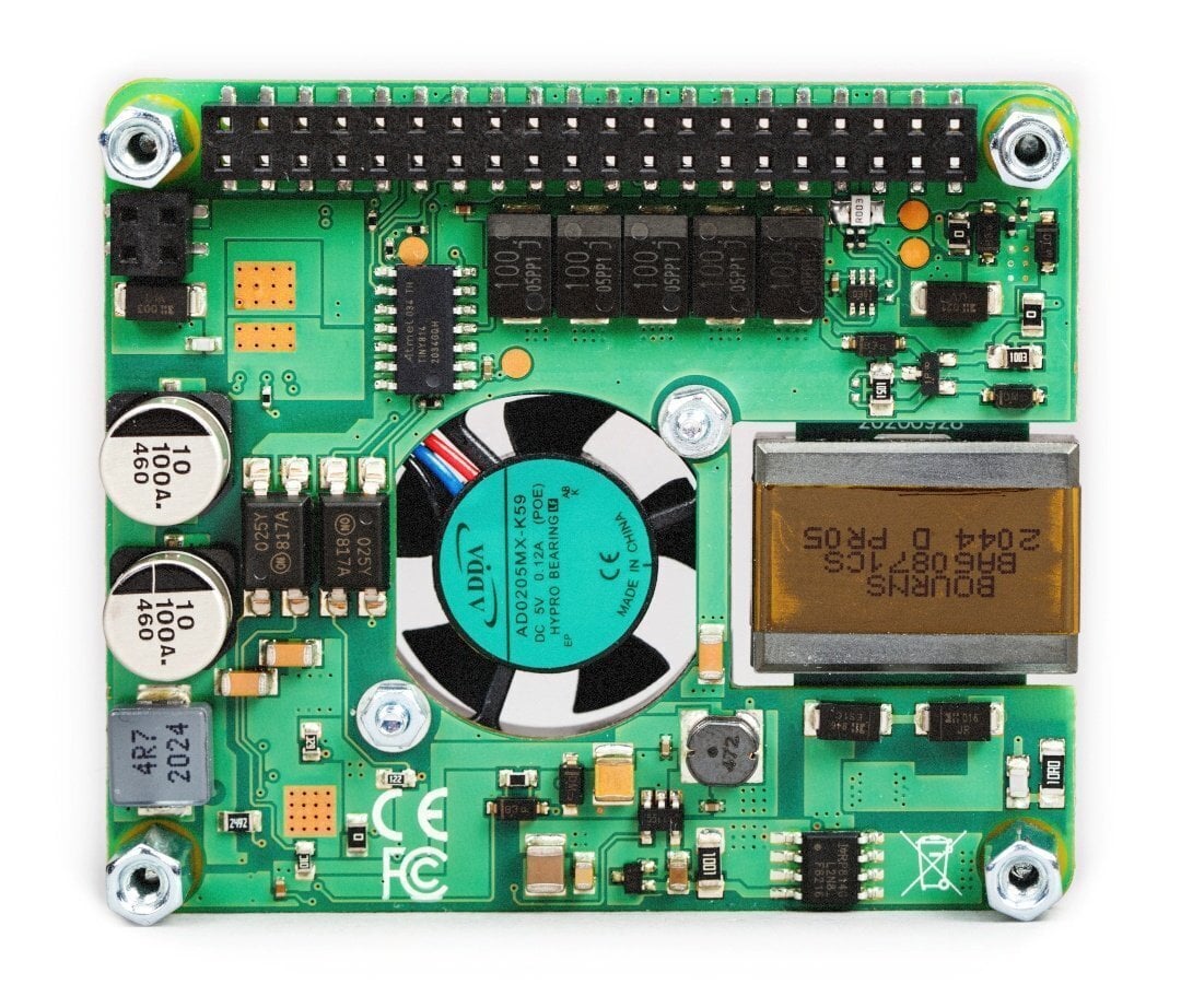 Raspberry Pi PoE + Hat - sobib Raspberry Pi 4B / 3B + hind ja info | Konstruktorid, robootika ja tarvikud | hansapost.ee