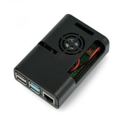Коробка Raspberry Pi justPi - черная цена и информация | электроника с открытым кодом | hansapost.ee