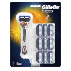 Набор Gillette Fusion 5 Proglide: бритва + бритвенные головки, 10 шт. цена и информация | Косметика и средства для бритья | hansapost.ee