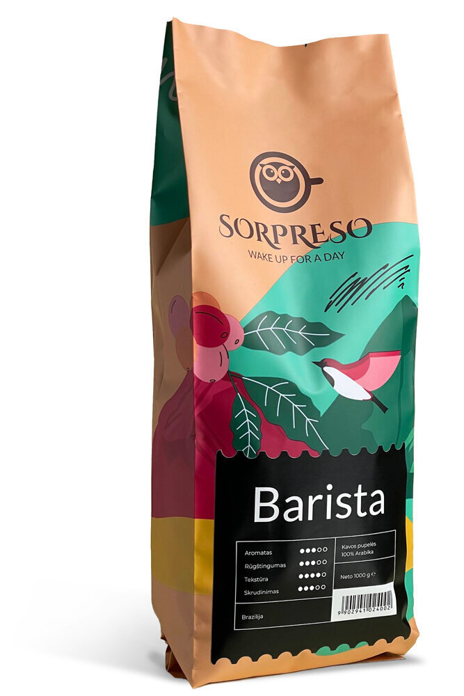 Kohv SORPRESO BARISTA (1 kg) цена и информация | Kohv ja kakao | hansapost.ee