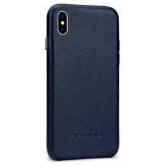 Tagakaaned Evelatus    Apple    Leather case for Apple iPhone X    Dark Blue hind ja info | Telefonide kaitsekaaned ja -ümbrised | hansapost.ee