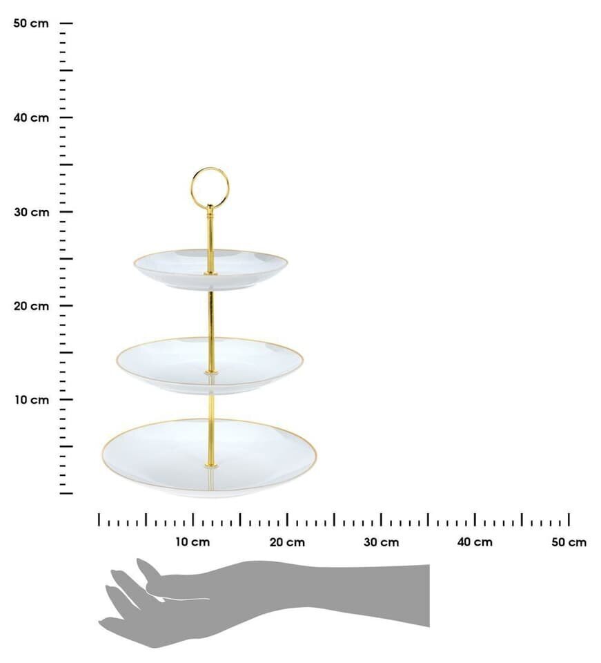 Excellent Houseware serveerimisalus, 33 cm, valge цена и информация | Lauanõud ja nõude komplektid | hansapost.ee