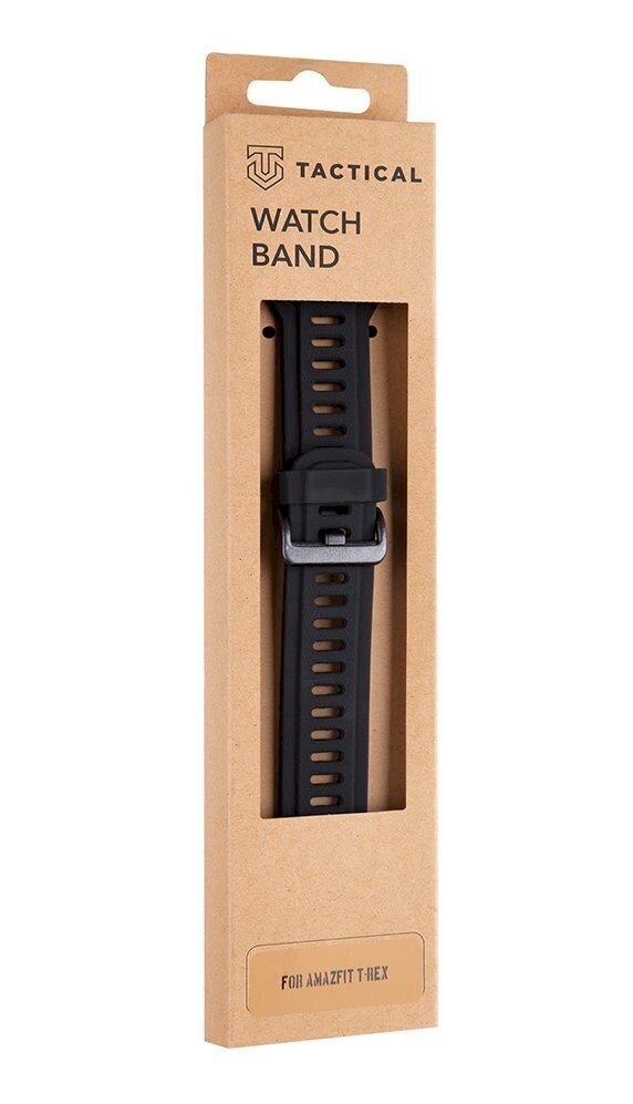 Tactical 606 Silicone Band for Amazfit T-Rex/T-Rex Pro Black цена и информация | Nutikellade aksessuaarid ja tarvikud | hansapost.ee