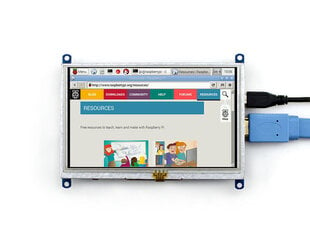 Waveshare takistuslik puutetundlik ekraan Raspberry Pi mikroarvutile – LCD TFT 5 hind ja info | Konstruktorid, robootika ja tarvikud | hansapost.ee