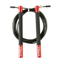 Скакалка HMS SK54, черно - красная цена и информация | Скакалка Tunturi Pro Adjustable Speed Rope | hansapost.ee