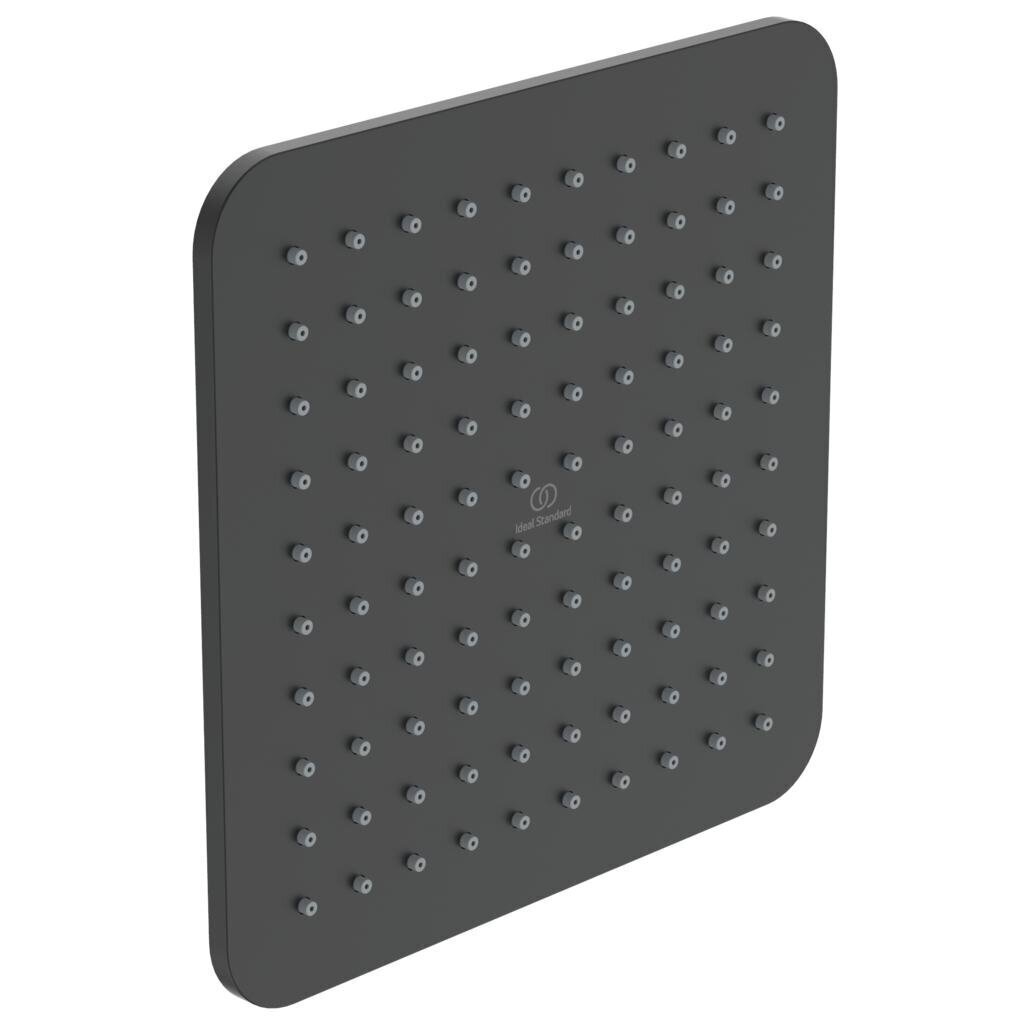 Dušiotsik Idealrain Cube ruudukujuline 200x200 mm, matt must, Ideal Standard hind ja info |  Dušiotsikud, dušivoolikud ja tarvikud | hansapost.ee