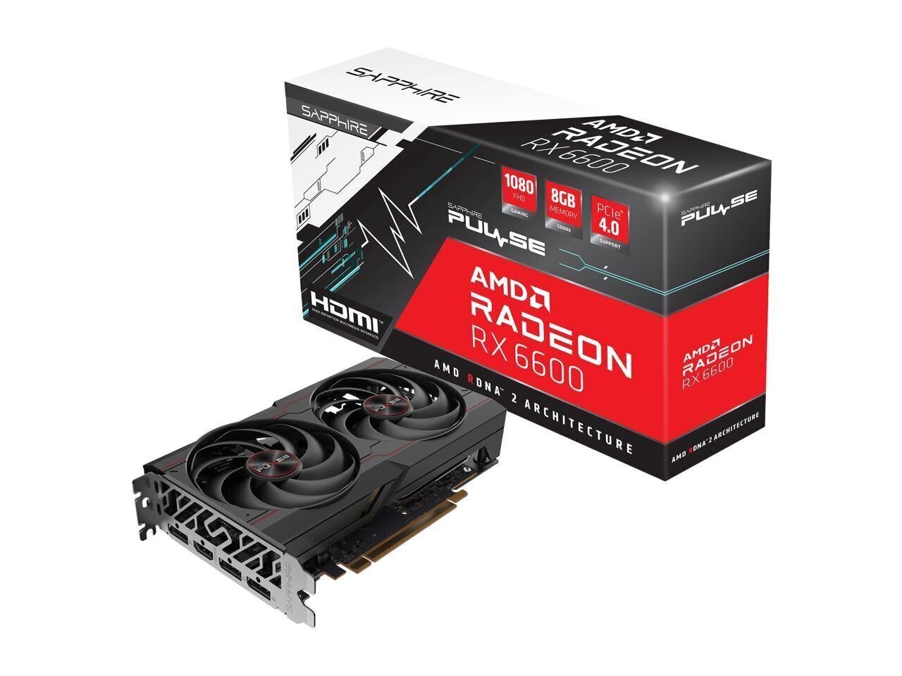 Sapphire Pulse AMD Radeon RX 6600 цена и информация | Videokaardid | hansapost.ee
