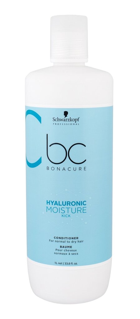 Niisutav juuksepalsam kuivadele juustele Schwarzkopf Professional BC Bonacure Hyaluronic Moisture Kick 1000 ml hind ja info | Palsamid | hansapost.ee