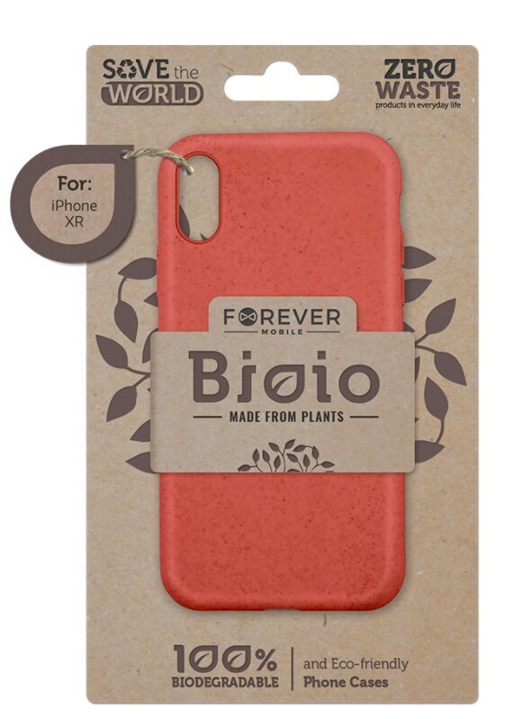Biolagunev telefoniümbris Forever Bioio, Apple iPhone 11, punane цена и информация | Telefonide kaitsekaaned ja -ümbrised | hansapost.ee