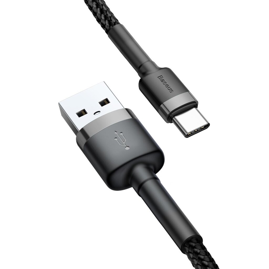 Baseus Durable Nylon Braided Wire, USB - C, 0,5 m hind ja info | Mobiiltelefonide kaablid | hansapost.ee