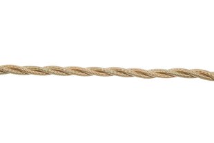 Декоративный текстильный кабель SANDY GOLD 434719, 3x1.50 мм, 100 м  цена и информация | Текстильные провода и клеммные колодки | hansapost.ee
