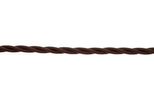 Декоративный текстильный кабель 43572 3x2,50 мм, 100 м, BROWN цена и информация | Текстильные провода и клеммные колодки | hansapost.ee