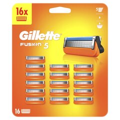 Дополнительные насадки для бритвы Gillette Fusion5, 16 шт. цена и информация | Косметика и средства для бритья | hansapost.ee