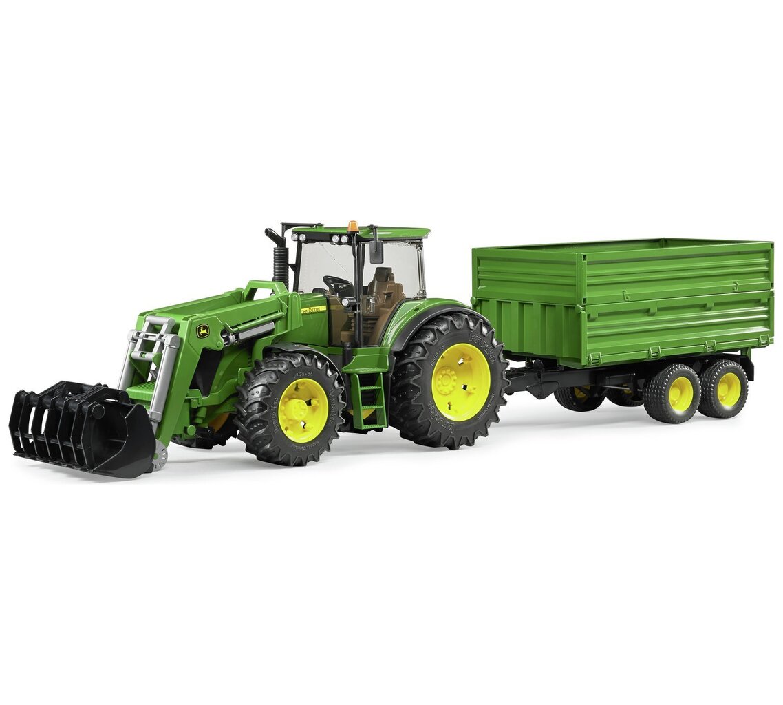 Traktor-tõstuk koos haagisega, Bruder 03055 цена и информация | Mänguasjad poistele | hansapost.ee